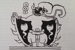 Yes, those are supposed plucked-out eyes on his wings. How very perceptive of you!